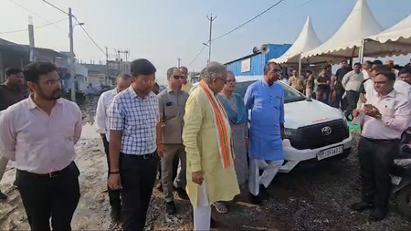 लखनऊ में बाढ़ प्रभावित इलाकों का मंत्री सुरेश खन्ना और मेयर ने किया निरीक्षण, राहत कार्य तेज करने के निर्देश