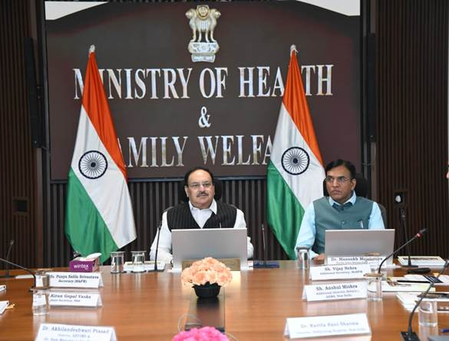 जेपी नड्डा ने स्वास्थ्य संस्थानों में परियोजना सारथी के विस्तार का आकलन करने के लिए बैठक की