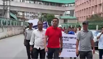 मेघालय: विपक्षी दल ने प्रमुख सार्वजनिक मुद्दों पर कार्रवाई की मांग को लेकर निकाला मार्च