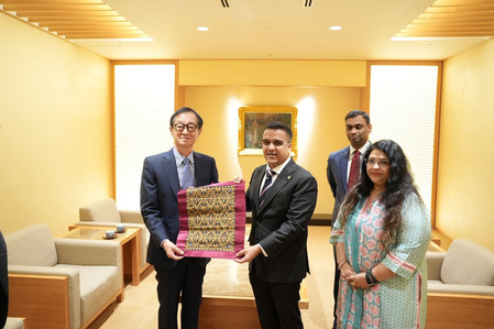 गुजरात समिट के अंतर्गत उप मुख्यमंत्री हर्ष संघवी ने टोक्यो में ‘निप्पॉन स्टील’ के अध्यक्ष के साथ उच्च स्तरीय बैठक की