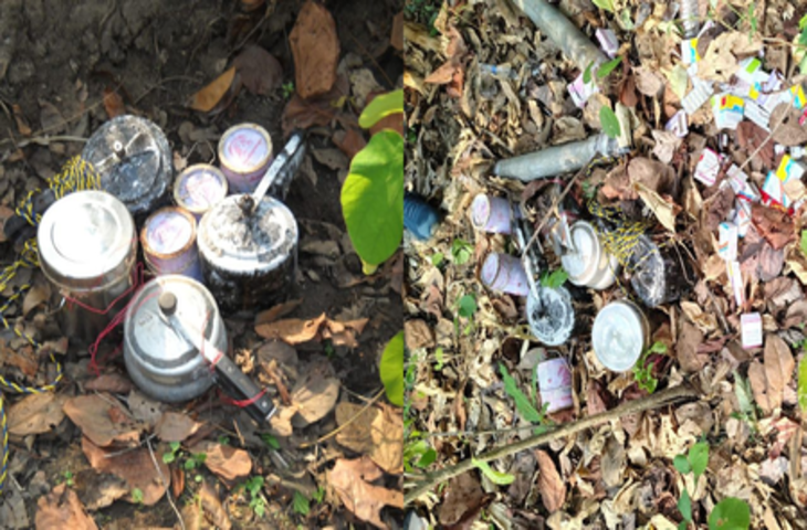 छत्तीसगढ़ के धमतरी में नक्सल सर्चिंग ऑपरेशन में बड़ी सफलता, विस्फोटकों का जखीरा बरामद