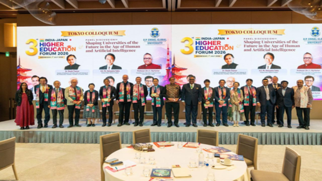 ओपी जिंदल ग्लोबल यूनिवर्सिटी ने टोक्यो में तीसरे 'भारत-जापान हायर एजुकेशन फोरम 2026' का किया आयोजन