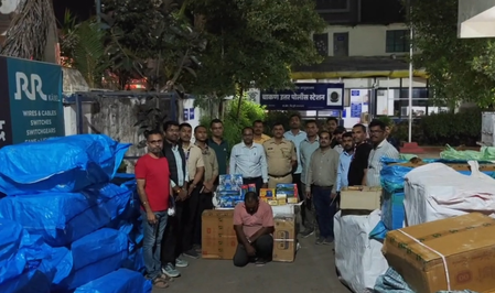 महाराष्ट्र: छह घंटे पीछा कर पकड़ा गुटखा से भरा ट्रक, 1.13 करोड़ का प्रतिबंधित सामान जब्त
