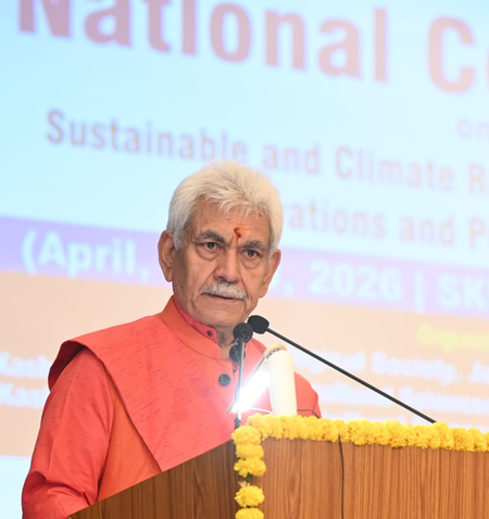 भारत में 2024-25 में 357 मिलियन टन हुआ कृषि उत्पादन: उपराज्यपाल मनोज सिन्हा