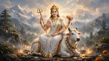 नवरात्र 2026: केंद्रीय मंत्री मनोहर लाल और सीएम योगी सहित कई नेताओं ने मां महागौरी के चरणों में किया नमन
