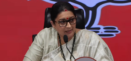 अपनी हार की समीक्षा करने के बजाय चुनाव आयोग पर हमला कर रही कांग्रेस: स्मृति ईरानी