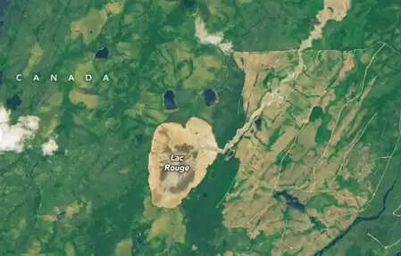 अचानक ही गायब हो गई क्यूबेक की 'लेक रूज', नासा ने सैटेलाइट तस्वीरों के जरिए दिखाई सच्चाई