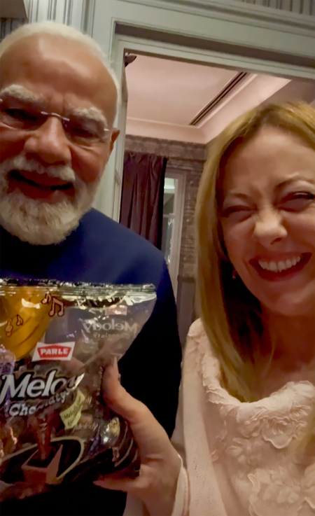 प्रधानमंत्री मोदी ने इटली की पीएम मेलोनी को भेंट की 'मेलोडी'