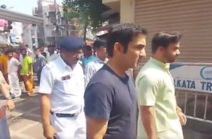 गौतम गंभीर: वेस्टइंडीज के खिलाफ मैच से पहले कालीघाट मंदिर पहुंचे टीम इंडिया के हेड कोच