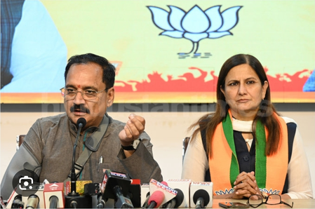 दिल्ली भाजपा प्रमुख वीरेंद्र सचदेवा ने 'पिंक कार्ड' पर झूठ फैलाने के लिए 'आप' की आलोचना की