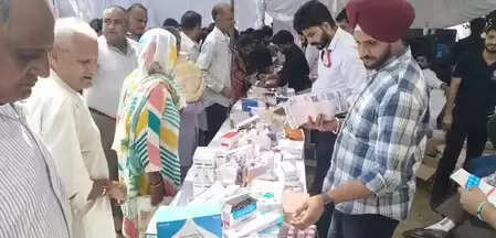 पंजाब: सेवा पखवाड़े के तहत मेगा मेडिकल कैंप, मरीज बोले- ऐसे शिविर हमेशा लगने चाहिए