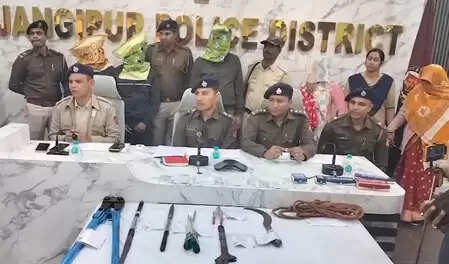 मुर्शिदाबाद में ज्वेलरी शॉप डकैती का खुलासा, अंतरराज्यीय गिरोह के छह सदस्य गिरफ्तार