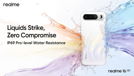 रियलमी 16 5जी लेकर आया आईपी69 प्रो-रेटेड सुरक्षा, मिड-रेंज स्मार्टफोन में मजबूती का नया स्टैंडर्ड; कैमरा और बैटरी भी दमदार