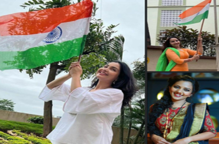 शुभांगी, गीतांजलि और नेहा ने गणतंत्र दिवस पर देशभक्ति दिखाई