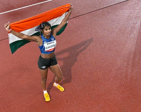 एशियन गेम्स: एंसी सोजन ने 'लॉन्ग जंप' में जीता सिल्वर, चौथे स्थान पर रहीं शैली