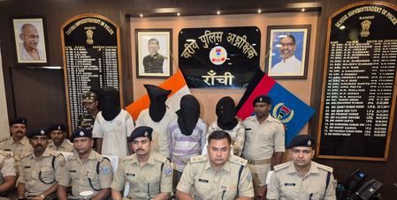 रांची में साइबर अपराधियों के गिरोह का भंडाफोड़, पांच गिरफ्तार