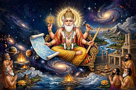 विश्वकर्मा जयंती 2026: कैसे शुरू हुई विश्वकर्मा पूजा की परंपरा? जानें भगवान विश्वकर्मा के जन्म और पौराणिक कथा की कहानी