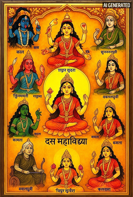 नवरात्रि विशेष: सती के 10 विराट रूपों से बनीं दशमहाविद्या, हर रूप का है अलग प्रतीक