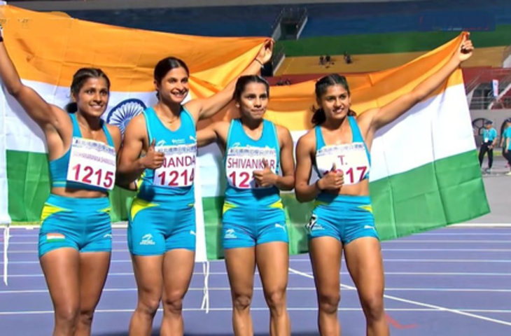 न्यू ताइपे सिटी एथलेटिक्स ओपन: भारतीय महिला टीम ने 4x100 मीटर रिले रेस में जीता गोल्ड