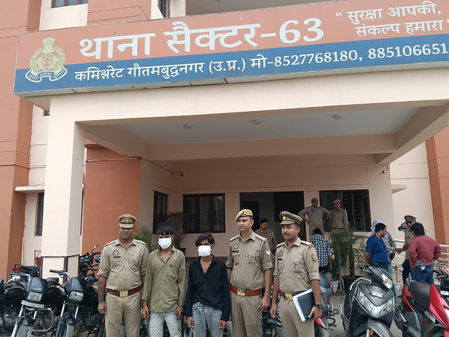 अंतर्राज्यीय वाहन चोर गिरोह का पर्दाफाश, दो आरोपी गिरफ्तार, चोरी की 12 बाइक-स्कूटी बरामद