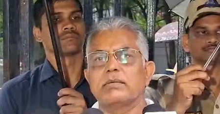 वंदे मातरम विवाद पर भड़के दिलीप घोष, बोले-कांग्रेस का असली चेहरा सामने आया
