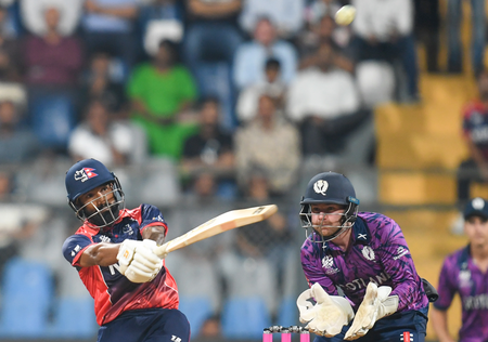 टी20 वर्ल्ड कप: स्कॉटलैंड को 7 विकेट से रौंदकर नेपाल ने टी20 वर्ल्ड कप में दर्ज की पहली जीत