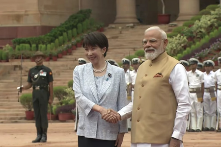 पीएम मोदी से मिलीं जापानी समकक्ष साने ताकाइची, राष्ट्रपति भवन में किया गया औपचारिक स्वागत