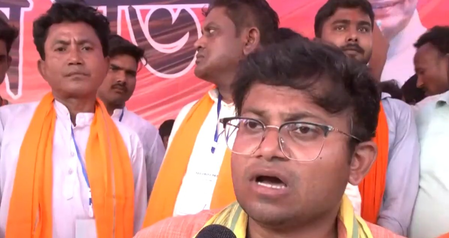 भाजपा प्रत्याशी बिराज बिस्वास ने टीएमसी पर साधा निशाना, बोले-जनता को धुआं, धूल और धोखा दिया