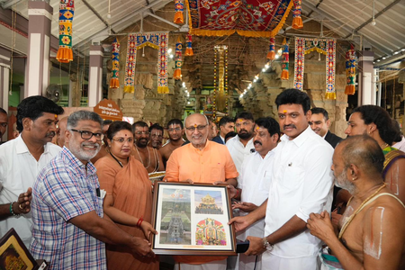 तमिलनाडु: उपराष्ट्रपति राधाकृष्णन ने रानी वेलु नचियार को श्रद्धांजलि दी, सौम्यनारायण पेरुमल मंदिर भी पहुंचे