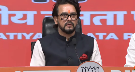 लोकतंत्र में विरोध का अधिकार पर जनादेश को बदनाम करने का लाइसेंस नहीं: अनुराग ठाकुर