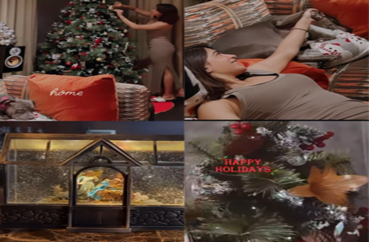 सामंथा ने घर में की क्रिसमस की सजावट, शेयर की खूबसूरत तस्वीरें