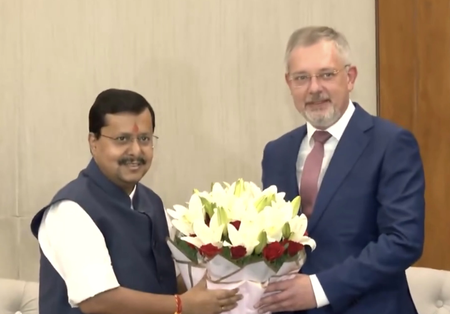 रूसी राजदूत की भाजपा के राष्ट्रीय अध्यक्ष नितिन नवीन से मुलाकात, बढ़ते द्विपक्षीय संबंधों पर हुई चर्चा