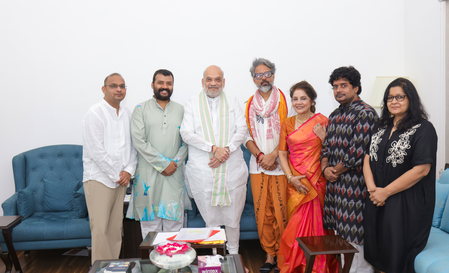 केंद्रीय गृह मंत्री अमित शाह ने 'हनुमान अंश' के कलाकारों से की मुलाकात, फिल्म की सफलता पर दी बधाई