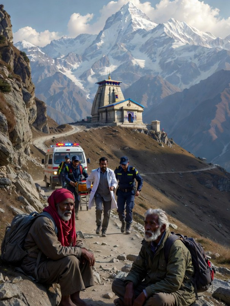 केदरानाथ यात्रा पर पहुंचे दो श्रद्धालुओं की तबीयत खराब, प्रशासन ने अस्पताल पहुंचाया