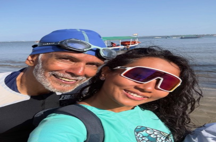 मिलिंद सोमन ने लहरों को चीरते हुए तय किया 20 किलोमीटर का सफर