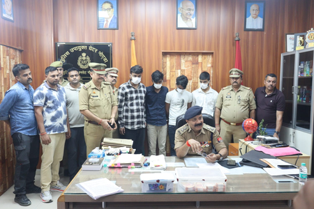 जाली करेंसी के साथ चार आरोपी गिरफ्तार, 1.84 लाख रुपए के नकली नोट बरामद