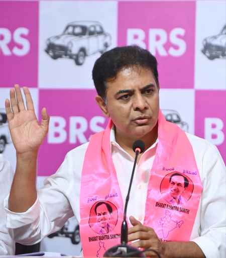 केटीआर का आरोप- रेवंत रेड्डी और बंदी संजय ने पॉक्सो आरोपी को बचाने की साजिश रची