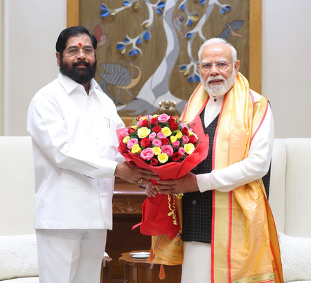 पीएम मोदी से मिले एकनाथ शिंदे, कहा- सूखे को लेकर केंद्र सरकार से मिलेगी किसानों को बड़ी मदद