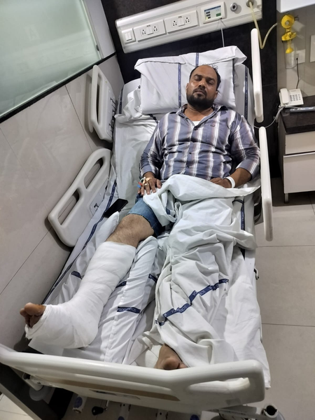 हैदराबाद: ड्रग तस्कर ने कार से तीन पुलिसकर्मियों को मारी टक्कर, कांस्टेबल महेंद्र यादव का पैर फ्रैक्चर