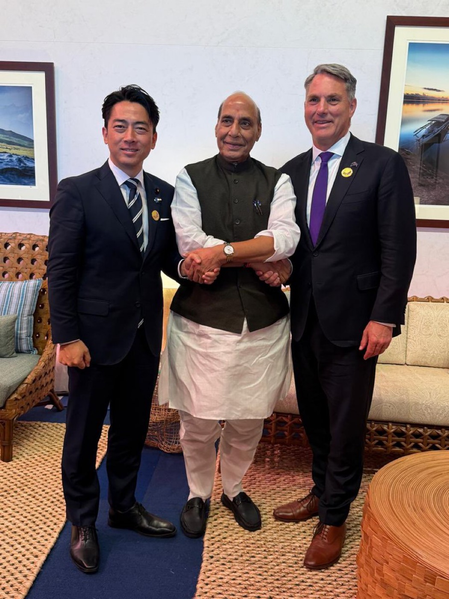 भारत-जापान और ऑस्ट्रेलिया आए साथ, रक्षा मंत्री राजनाथ सिंह ने दिया 'जय' का संदेश