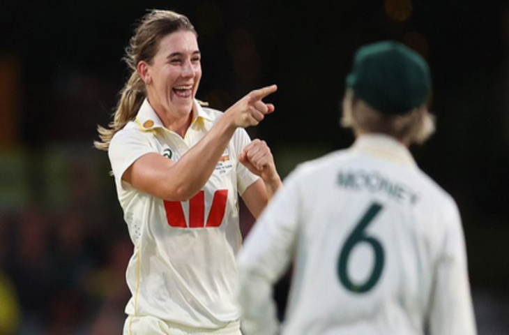 एनाबेल सदरलैंड ने झटके 4 विकेट, पिंक बॉल टेस्ट की पहली पारी में 198 रन बनाकर सिमटी भारतीय टीम