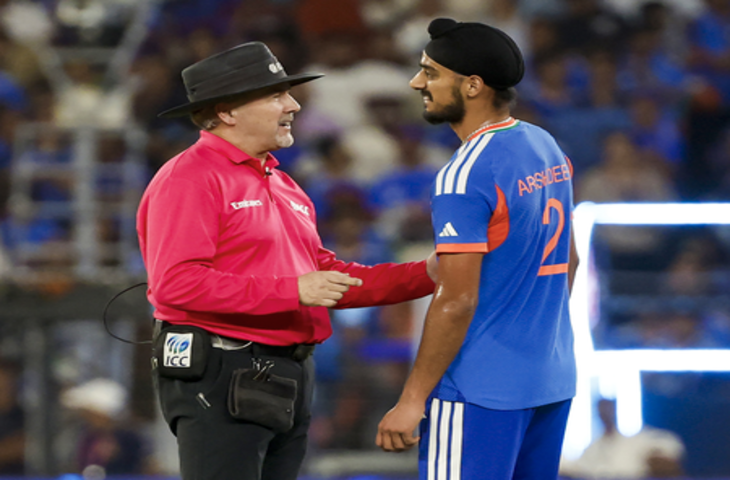 टी20 वर्ल्ड कप: फाइनल में आचार संहिता का उल्लंघन करने के कारण अर्शदीप पर लगा जुर्माना