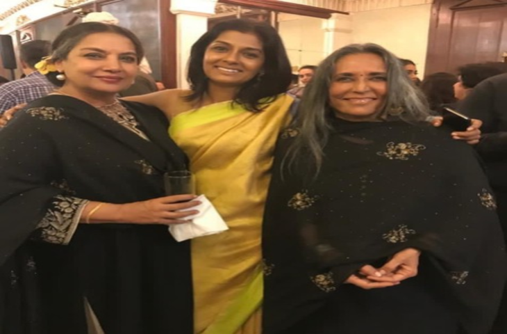 शबाना और दीपा की 'ट्विनिंग' ने खींचा सबका ध्यान, बीच में 'कलर पॉप' बनीं नंदिता दास