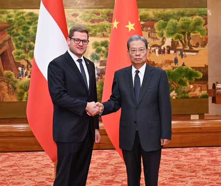 चाओ लेची ने ऑस्ट्रिया-चीन मैत्री संघ के उच्च प्रतिनिधिमंडल से की भेंट