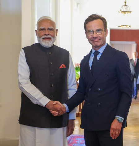 प्रधानमंत्री मोदी और स्वीडन के पीएम क्रिस्टर्सन के बीच वार्ता, रणनीतिक साझेदारी की ओर बढ़ा सहयोग