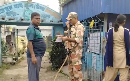 बंगाल: कड़ी सुरक्षा के बीच फाल्टा में पुनर्मतदान, सुबह से ही मतदाताओं की लंबी कतारें दिखीं