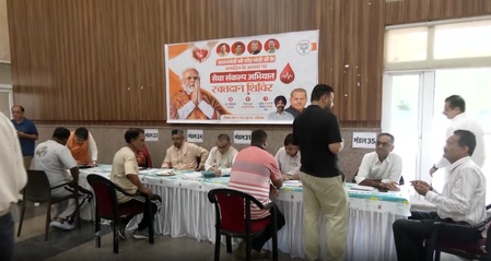 सेवा संकल्प अभियान: चंडीगढ़ में भाजपा ने लगाए रक्तदान और अंगदान कैंप, बड़ी संख्या में शामिल हुए लोग