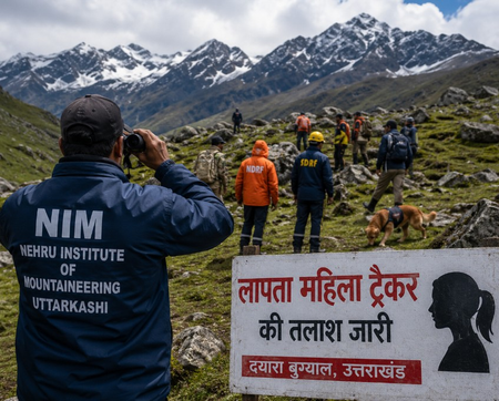 उत्तराखंड: दयारा बुग्याल में लापता महिला ट्रैकर की तलाश तेज, नेहरू पर्वतारोहण संस्थान की अभियान में शामिल