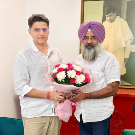 सचिन पायलट को पंजाब कांग्रेस की कमान मिलने पर परगट सिंह ने मुलाकात कर दी बधाई