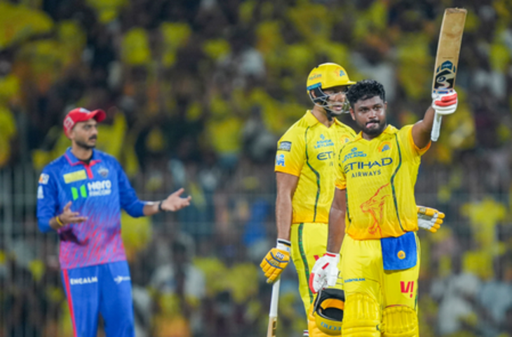 आईपीएल 2026: संजू सैमसन ने लगाया चौथा शतक, डीसी के खिलाफ सीएसके ने बनाए 212 रन
